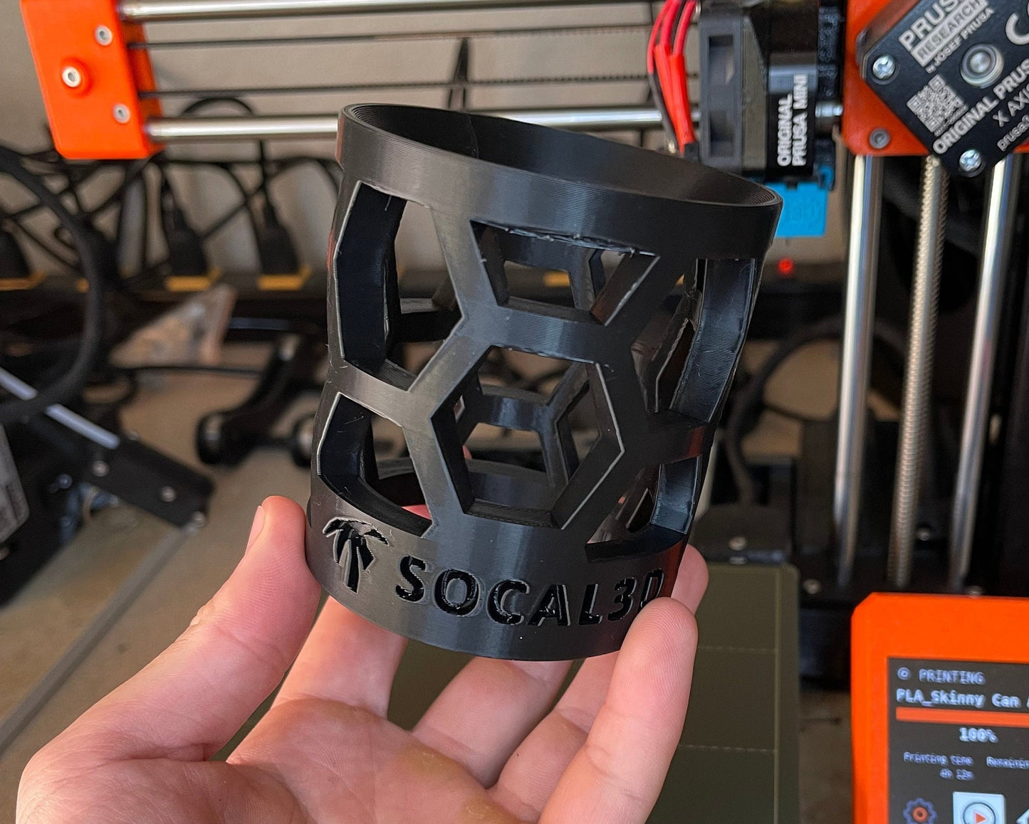 Slim Can Adapter | Cup Holder Adapter insert for Red Bull and other Skinny Cans | 3D Printed