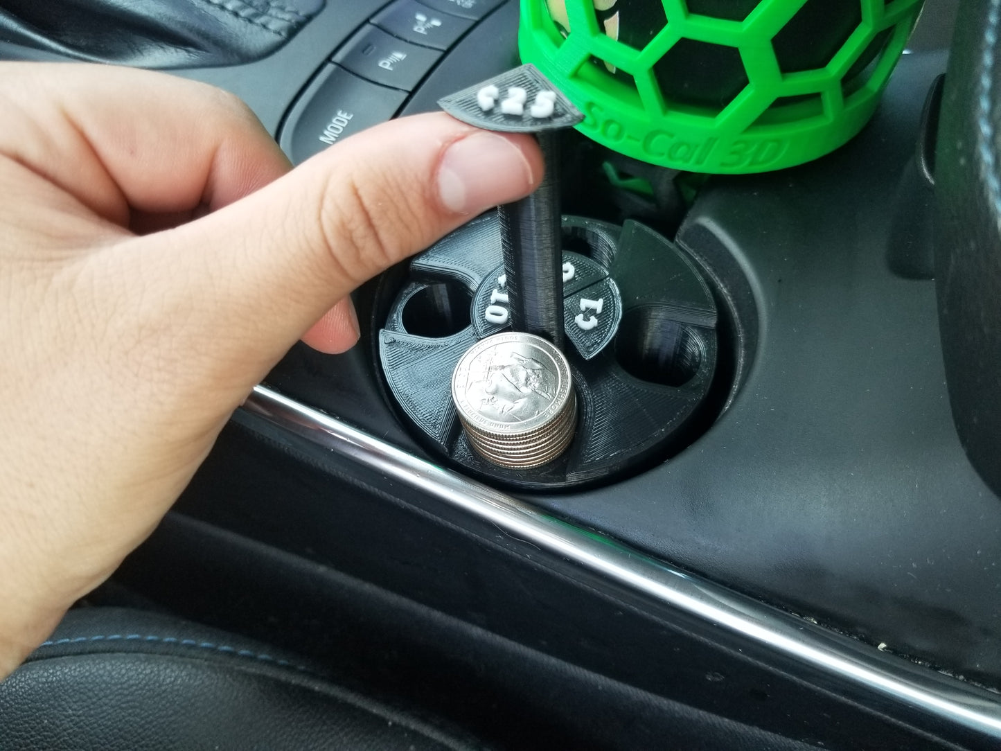 DIGITAL FILES (.STL) for Coin Organizer with Easy Access | For Car Cup Holder | 3D Printed